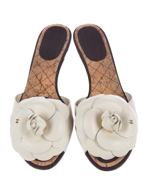 chanel camellia mules|chanel sandals women.